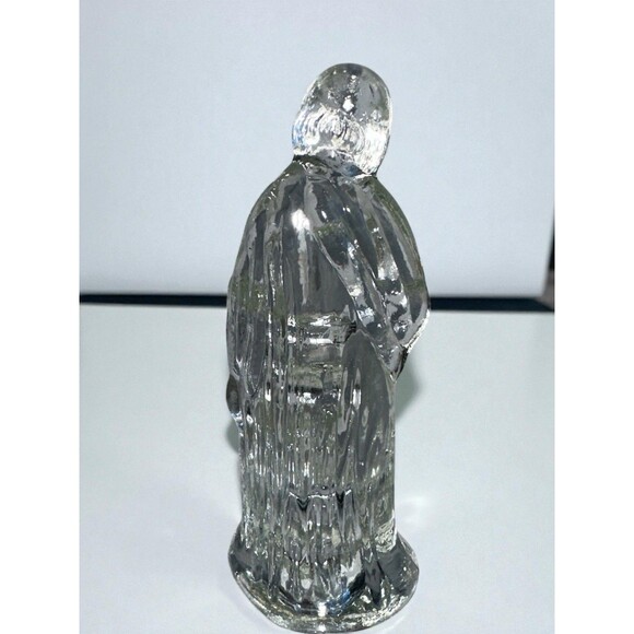 Vintage Clear Glass Nativity Wise Man Figurine 6” - Picture 11 of 11